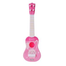 Pink Rabbit Small Simulation Strumento musicale Mini Four Strings Playable Ukulele Early Childhood Education Music Toy