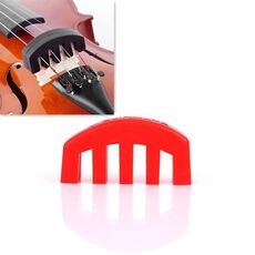 10 pezzi silenziatore silenziatore muto attrezzatura sourdine per violino (rosso)