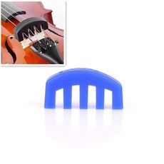 10 pezzi silenziatore silenziatore muto attrezzatura sourdine per violino (blu)
