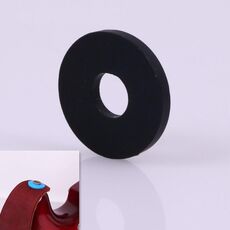 10 PCS No Word Version Silicone Guitar Strap Buckle Tail Stud (nero)