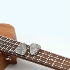 10 plettri in feltro di lana per chitarra ukulele (grigio)