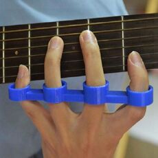 Chitarra Finger Expansion Finger Force Device Piano Span Practice Finger Sleeve, Specification: Large (Blue)