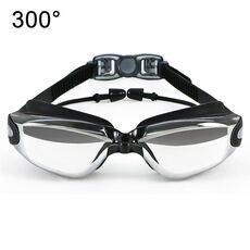 Haizid HD HD Anti-Fog Waterproof Myopia Swimming Goggles, Colore: Myopia 300 gradi