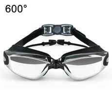 Haizid HD HD Anti-Fog Waterproof Myopia Swimming Goggles, Colore: Myopia 600 gradi
