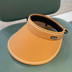 MENGLANDI Cappello a cilindro vuoto, parasole anti-ultravioletto, estivo, misura: regolabile (D-200 arancione)