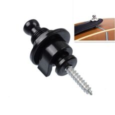 Chiodo universale per chitarra con fibbia per cinturino in metallo Chiodo anti-off per coda di chitarra (nero)
