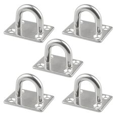 5 fibbie per cerniere per porte quadrate in acciaio inossidabile 304 da 5 pezzi