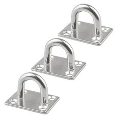 3 fibbie per cerniere per porte quadrate in acciaio inossidabile 316 da 8 mm