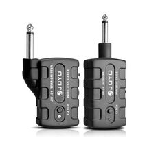 JOYO JW-01 Low Noise Portabilità Chitarra Wireless Audio Transmitter Audio Receiver, Spina: spina BRITANNICA (nero)