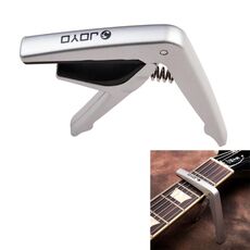 JOYO JCP-01 Guitar Capo Plastic Steel Lightweight Ukulele Capo (argento)