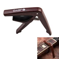 JOYO JCP-01 Guitar Capo Plastic Steel Lightweight Ukulele Capo (marrone)