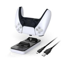 Dock di ricarica a doppia porta per controller di gioco DOBE TP5-0505 Gamepad per PS5