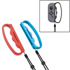 iPlay impugnatura piccola impugnatura boxe impugnatura gamepad con cinturino per interruttore Joy-Con (rosso)
