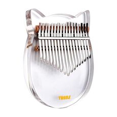 Crystal Thumb Piano 17 Tone Vetro acrilico trasparente Karinba