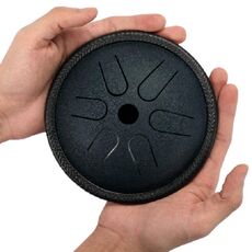 Strumento a percussione da viaggio per il tempo libero con tamburo tascabile da 5,5 pollici (blu navy)