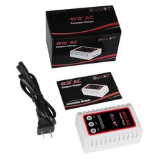 Caricabatteria al litio per aeroplano modello HTRC B3AC 2-3S Caricabatteria elettrico per giocattoli, spina americana