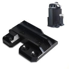 DOBE TP4-888 Bracket multifunzione host multifunzione a doppio carico della ventola di ricarica per PS4 / Slim / Pro / VR
