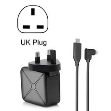 Proiezione multifunzione e ricarica Adattatore CA Adattatore Supporto base Android / PC / Lite per interruttore, Specifiche: Black + UK Plug