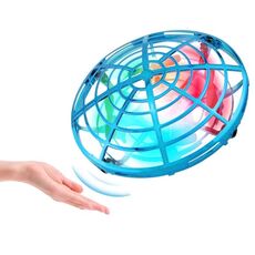 Luci colorate 5 Induzione Quadcopter UFO Mini Drone, Colore: Blu