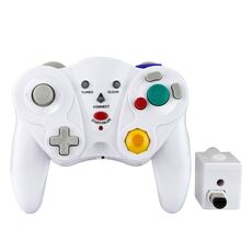HY-5201 2.4HGZ Gamepad wireless per Nintendo NGC, Colore del prodotto: Bianco