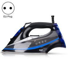 RAF R.1215 Ferro da stiro elettrico termostatico a tre velocità con piastra in ceramica, spina europea (nero blu)