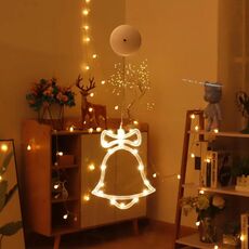 Decorazione natalizia LED Sucker Atmosfera festiva Lampada a sospensione (campana)