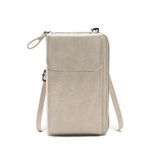 Borsa a tracolla con tracolla a tracolla da donna Borsa multifunzionale per cellulare (Beige)