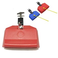 Campanaccio in plastica Tamburo Scuola materna Aiuto per l'insegnamento Percussioni (Rosso Grande)