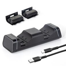DOBE Tyx-19006x Dual Carricing Station con batteria per Xbox One