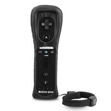 2 in 1 maniglia destra con acceleratore incorporato per host Nintendo Wii / Wiiu (nero)