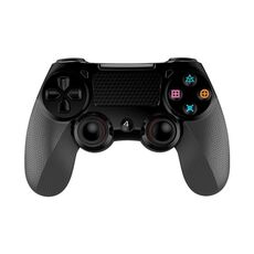 2 PCS Bluetooth Wireless Gamepad Touch Screen con audio leggero Controller a doppia vibrazione per PS4 (nero)