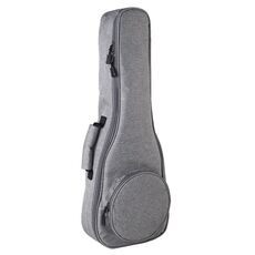 UK-12 Borsa per ukulele da 23 pollici più zaino anti-caduta imbottito in cotone (grigio chiaro)