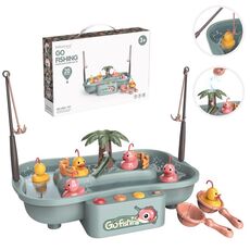 Play House Bambini Educational Ciclo Elettrico Rotante Stazione di Pesca Estate Gioco Acqua Set di Giocattoli, Colore: Verde 6 Anatre