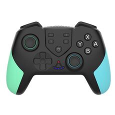 T23 Maniglia per il gioco Bluetooth senza fili con vibrazioni e sveglia MACRO PROGRAMMAZIONE PROGRAMMAZIONE Maniglia per Nintendo Switch Pro (Blue Green)