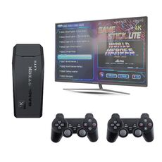 M8 Wireless HDMI Arcade Game Home TV Mini Game Machine con 2 x Gamepads 32g Memoria