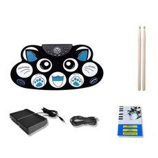 Bambini a mano Roll Electronic Drum DTX gioco Drum portatile (gattino G602)