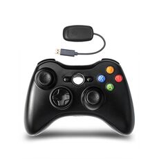 Controller di gioco wireless 2.4G per Xbox 360 (nero)