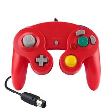 2 PCS Controller a vibrazione singolo a vibrazione controller cablato per Nintendo NGC / Wii, Colore del prodotto: rosso