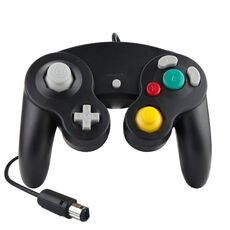2 pz Controller vibrante a vibrazione a punto singolo per Nintendo NGC / Wii, Colore del prodotto: nero
