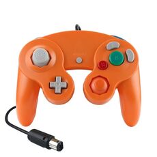 2 PCS Single Point Controller vibrante Controller cablato per Nintendo NGC / Wii, Colore del prodotto: arancione