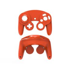 2 PZ Game Punto singolo Maniglia Shell Shell Sostituzione Shell Handle Parti di riparazione per Nintendo NGC (arancione)