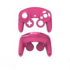2 PCS Game Single Point Maniglia Shell Sostituzione Sostituzione Maniglia Parti di riparazione per Nintendo NGC (rosa)