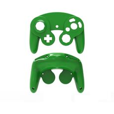 2 PCS Game Punto singolo Maniglia Shell Shell Sostituzione Shell Handle Parti di riparazione per Nintendo NGC (verde)