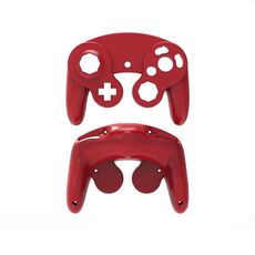 2 PCS Game Single Point Maniglia Shell Shell Sostituzione Shell Handle Parti di riparazione per Nintendo NGC (rosso)