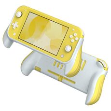 2 PCS Gamepad Grip Cover Case per Nintendo Switch Lite (Giallo)