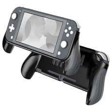 2 PCS Gamepad Grip Cover Case per Nintendo Switch Lite (grigio scuro)