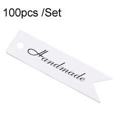 3 set di adesivi da forno retrò tag coda di rondine segnalibro carta regalo, stile: fatto a mano (bianco)
