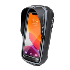 WILD MAN ES16 0.5L EVA Hard Shell Impermeabile Touch Screen Borsa da manubrio per bicicletta (grigio)