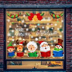 Natale Vecchio Fiocco di neve Decorazione per finestra Adesivi(92074)