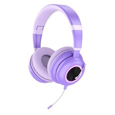 Auricolare wireless pieghevole KE-29 con microfono (viola)